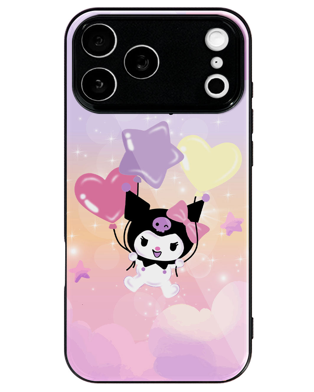 iPhone Premium Glaze Case - Balloon Kuromi