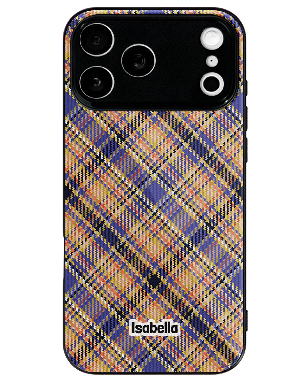 iPhone Premium Glaze Case - Golden Plaid