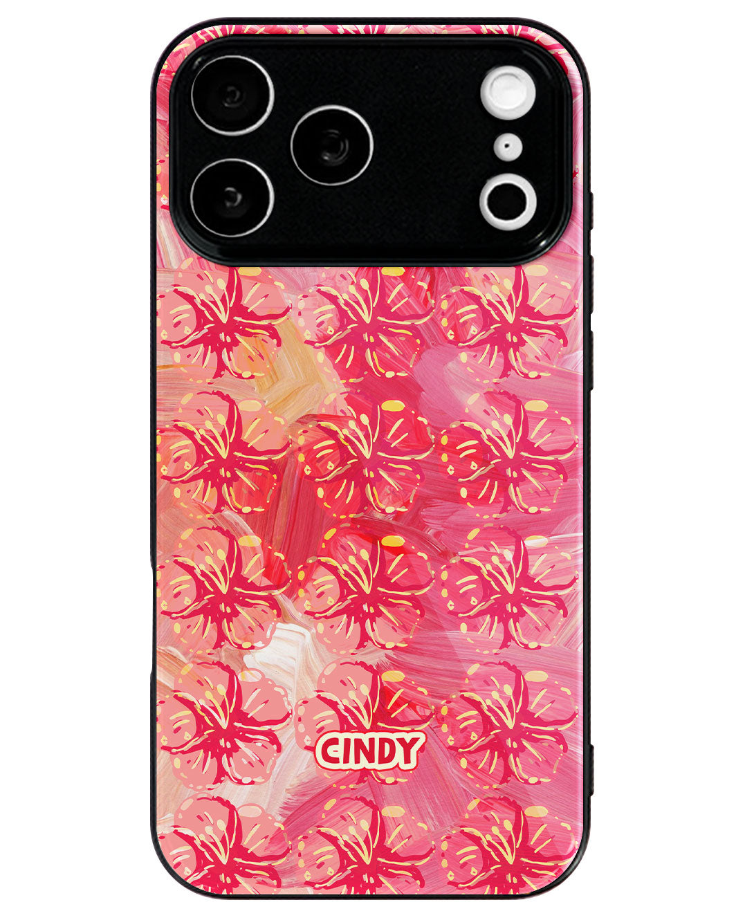 iPhone Premium Glaze Case - Pink Hibiscus