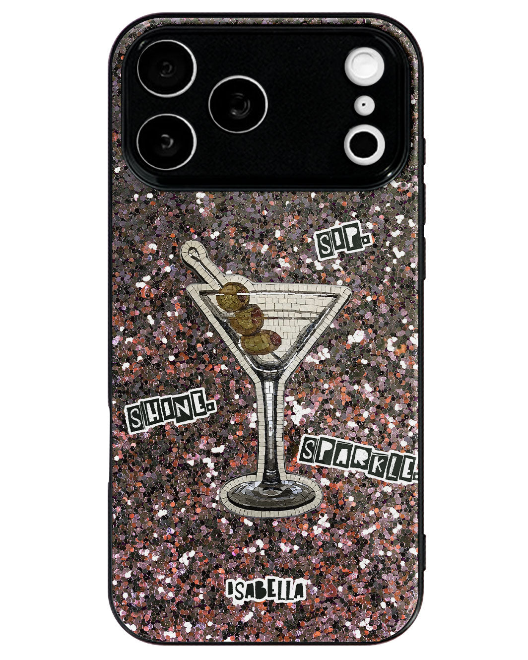 iPhone Premium Glaze Case - Sip Shine Sparkle