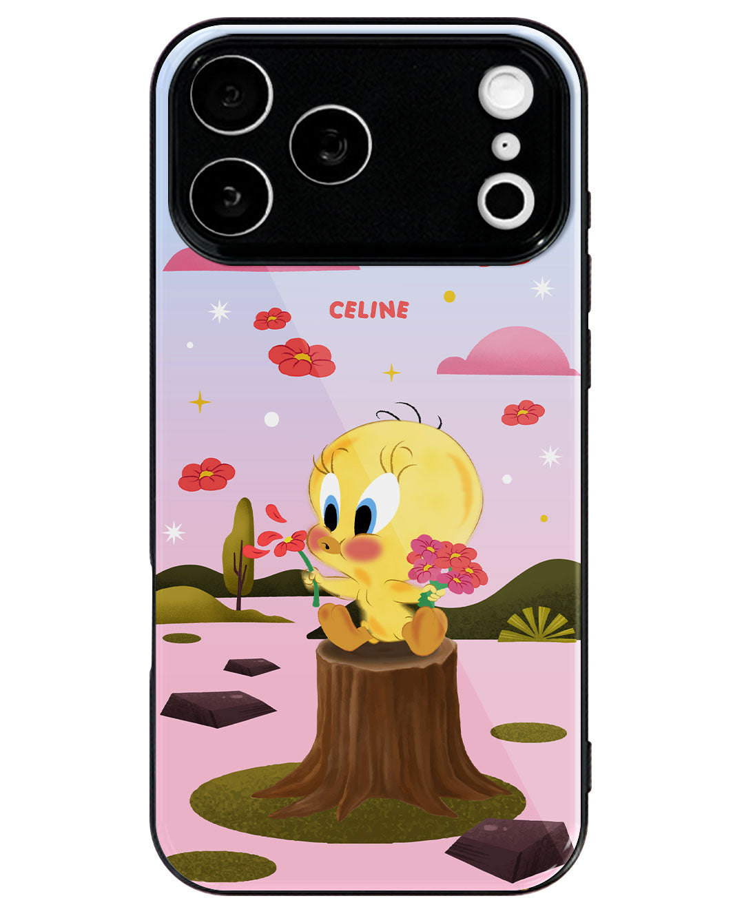 iPhone Premium Glaze Case - Tweety Flower