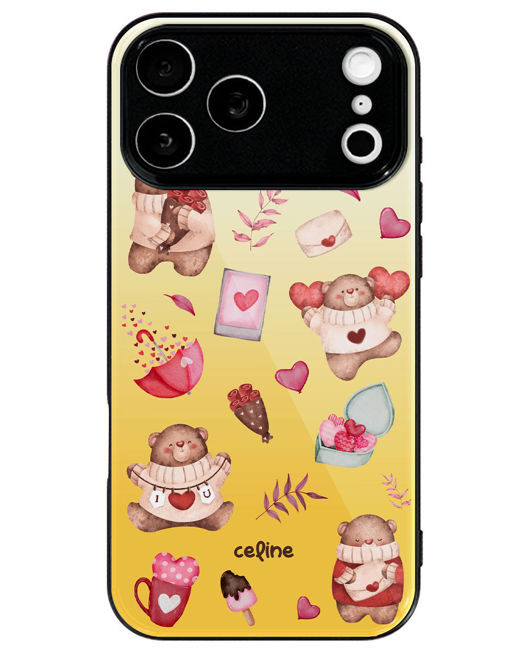 iPhone Premium Glaze Case - Valentine With My Bear