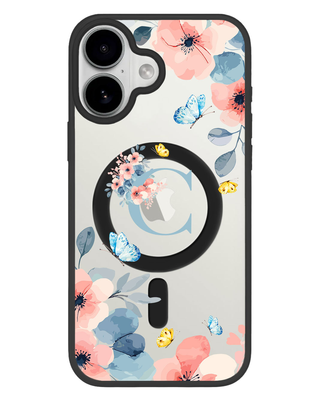 iPhone Premium Impact Case - Flower Blue
