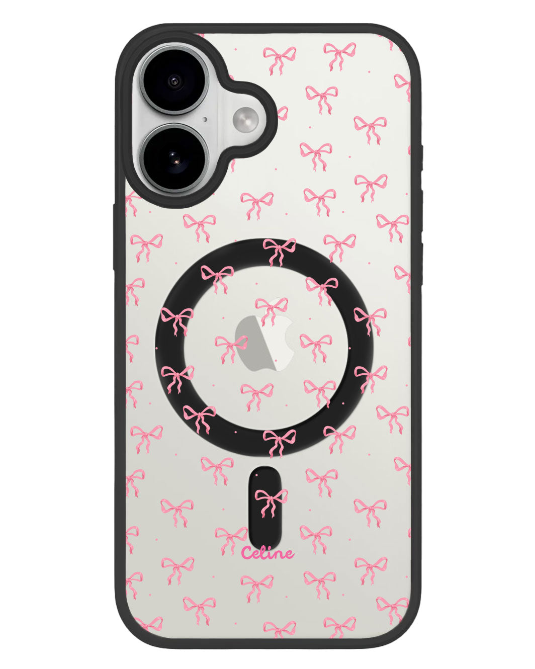 iPhone Premium Impact Case - Coquette Pink Ribbon