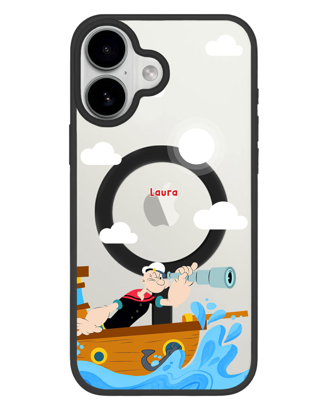 iPhone Premium Impact Case - Popeye in the Sea