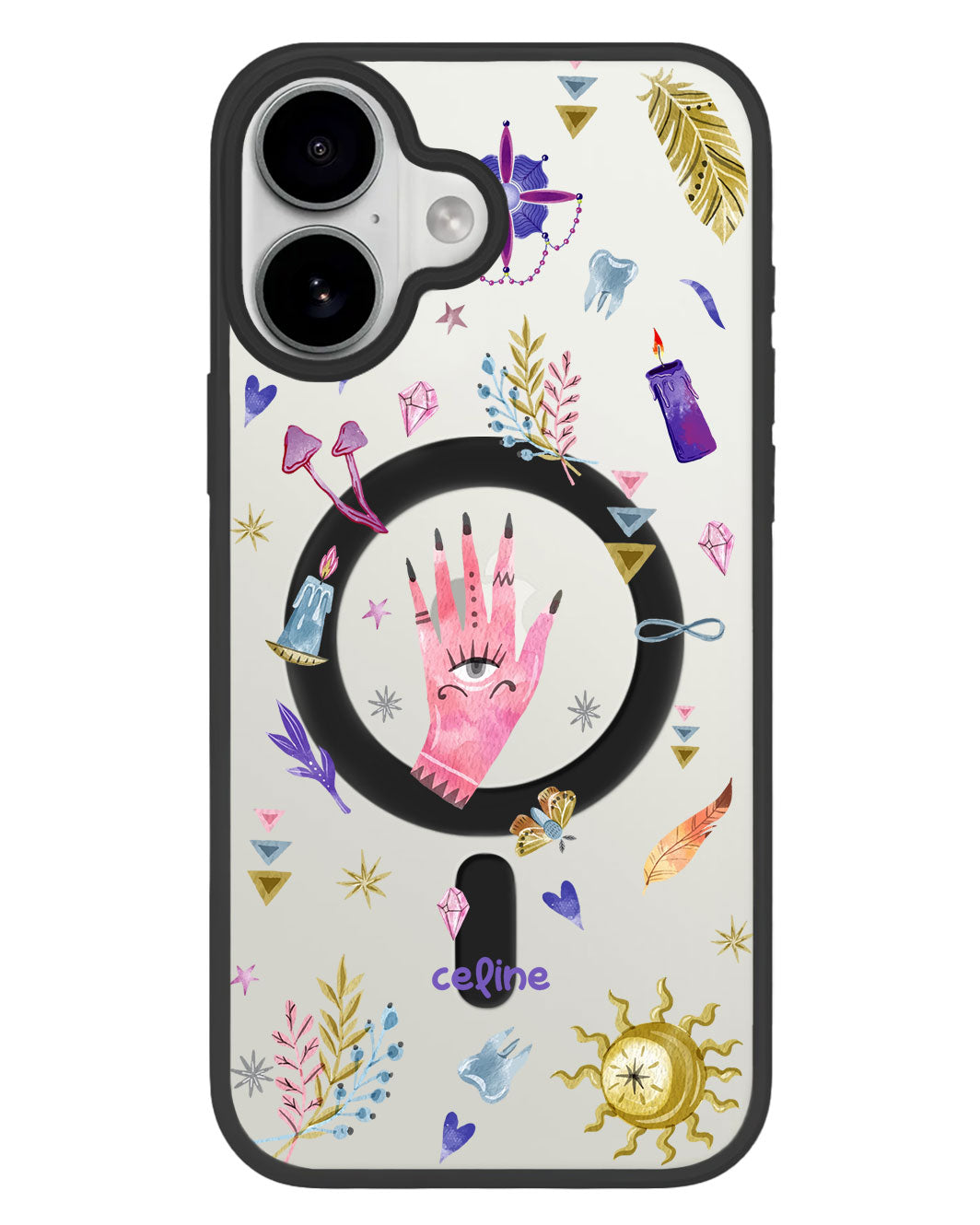iPhone Premium Impact Case - Purple Boho