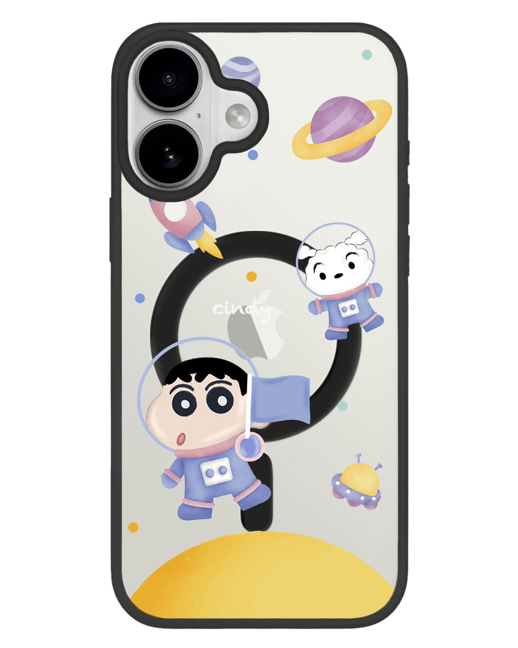 iPhone Premium Impact Case - Shinchan in the Moon