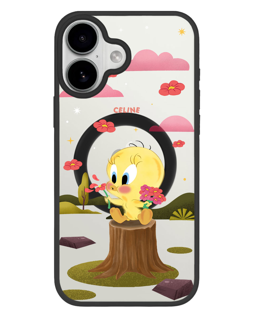 iPhone Premium Impact Case - Tweety Flower