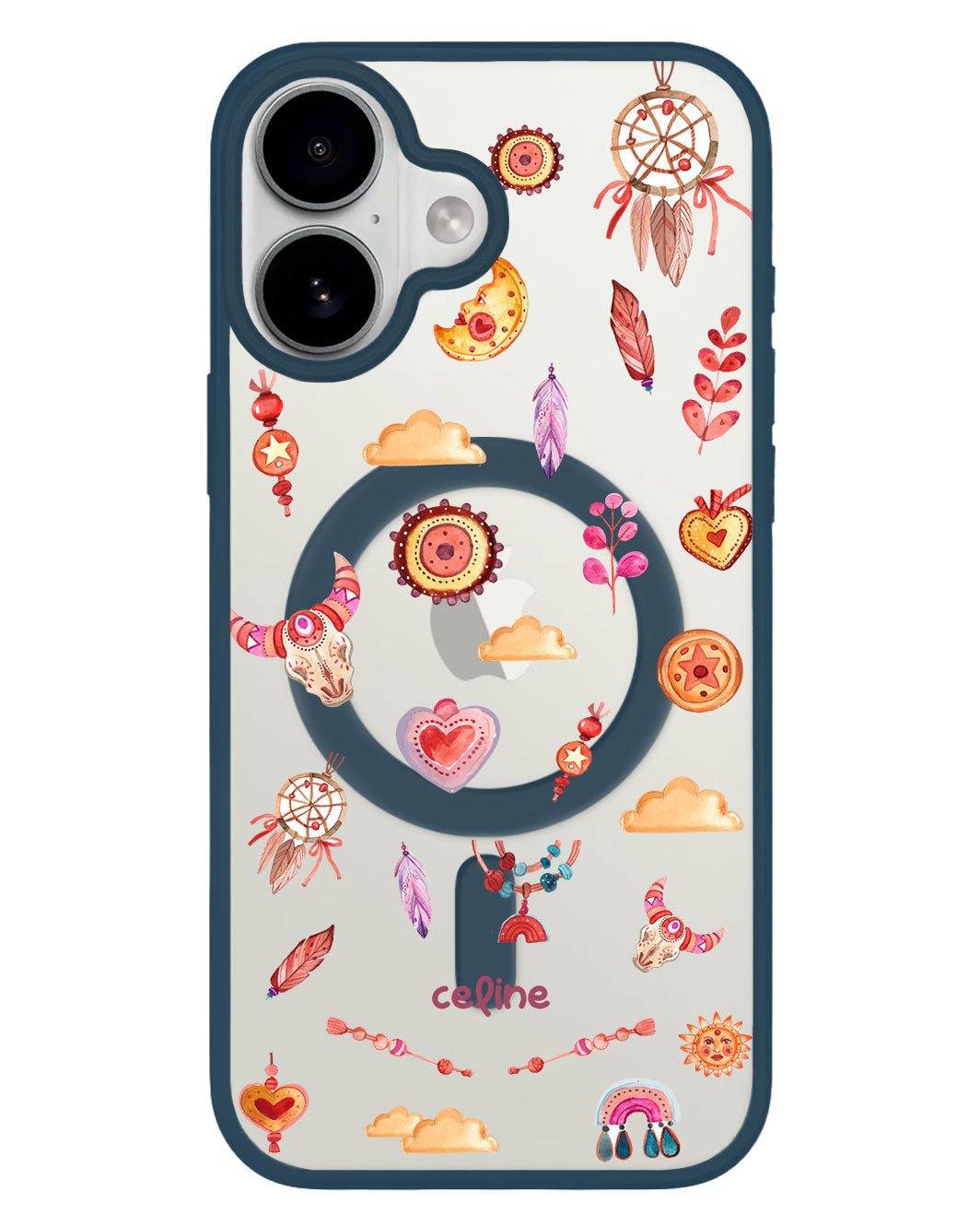 iPhone Premium Impact Case - Boho Red