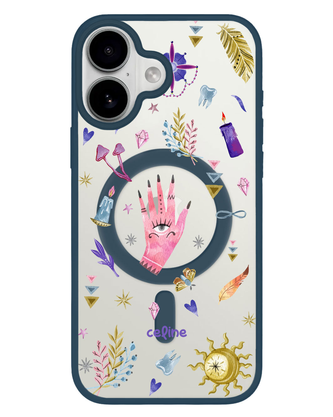 iPhone Premium Impact Case - Purple Boho