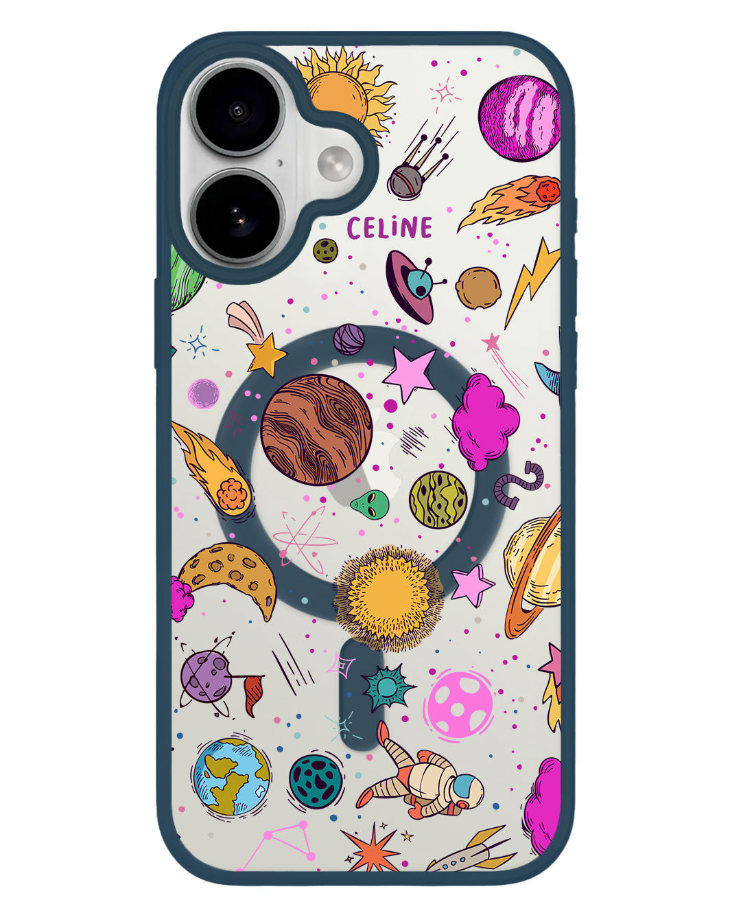 iPhone Premium Impact Case - Retro Space