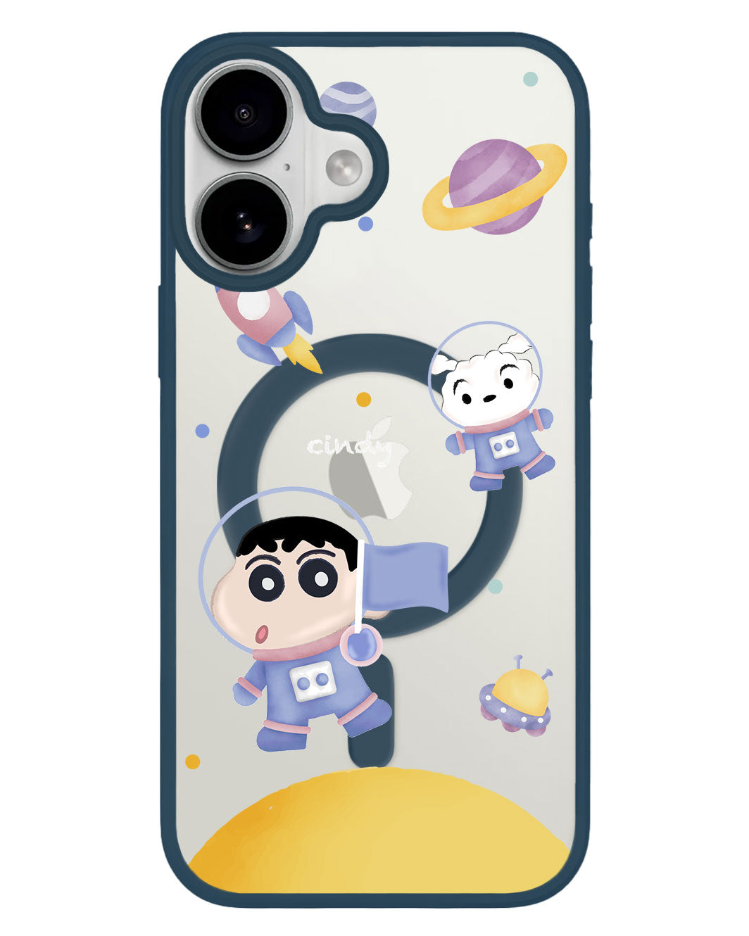 iPhone Premium Impact Case - Shinchan in the Moon
