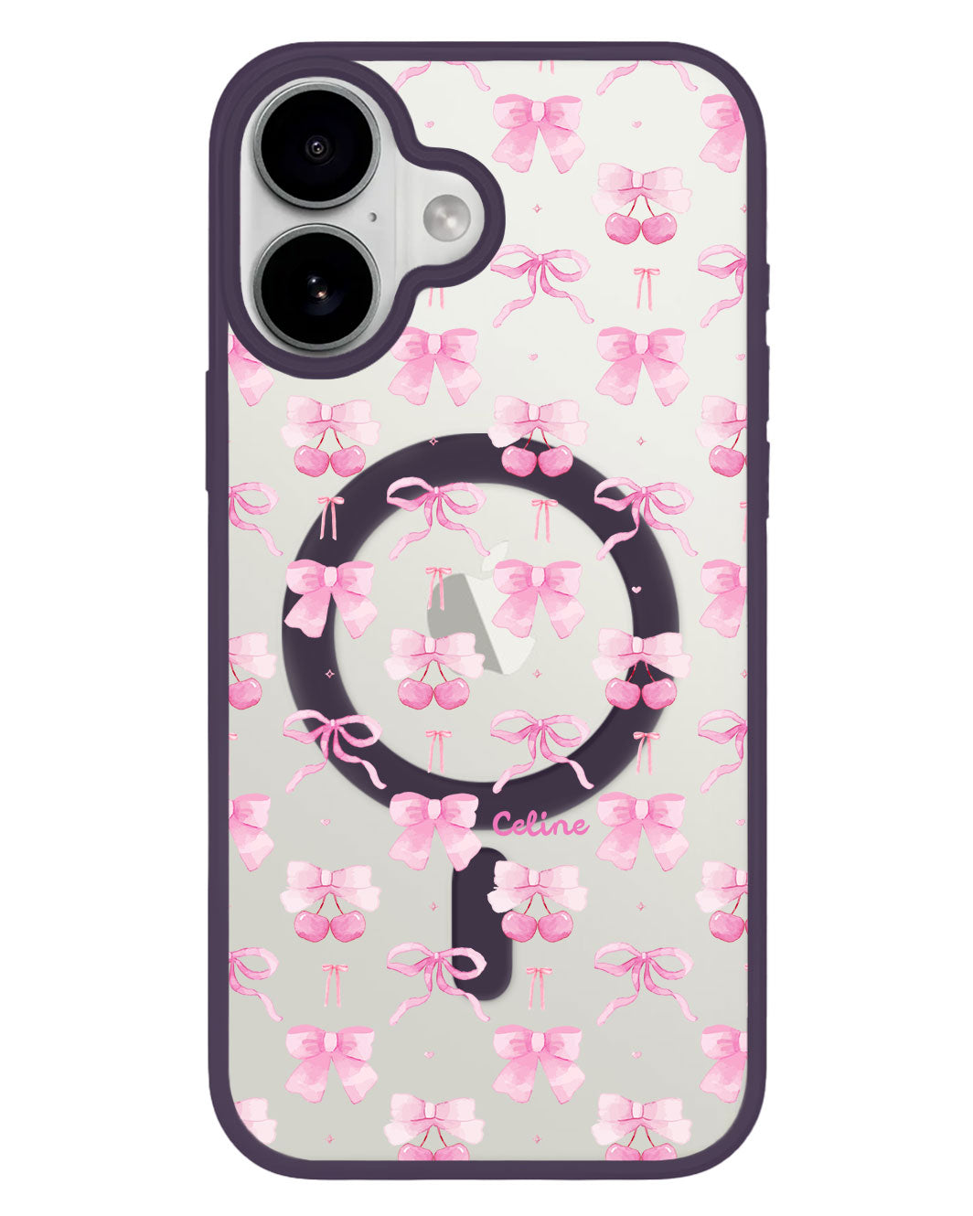 iPhone Premium Impact Case - Coquette Berry Pin
