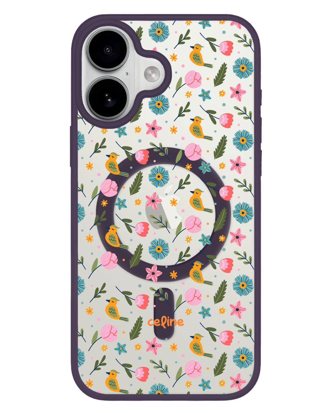 iPhone Premium Impact Case - Flower Bird