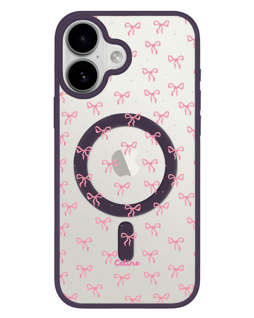 iPhone Premium Impact Case - Coquette Pink Ribbon