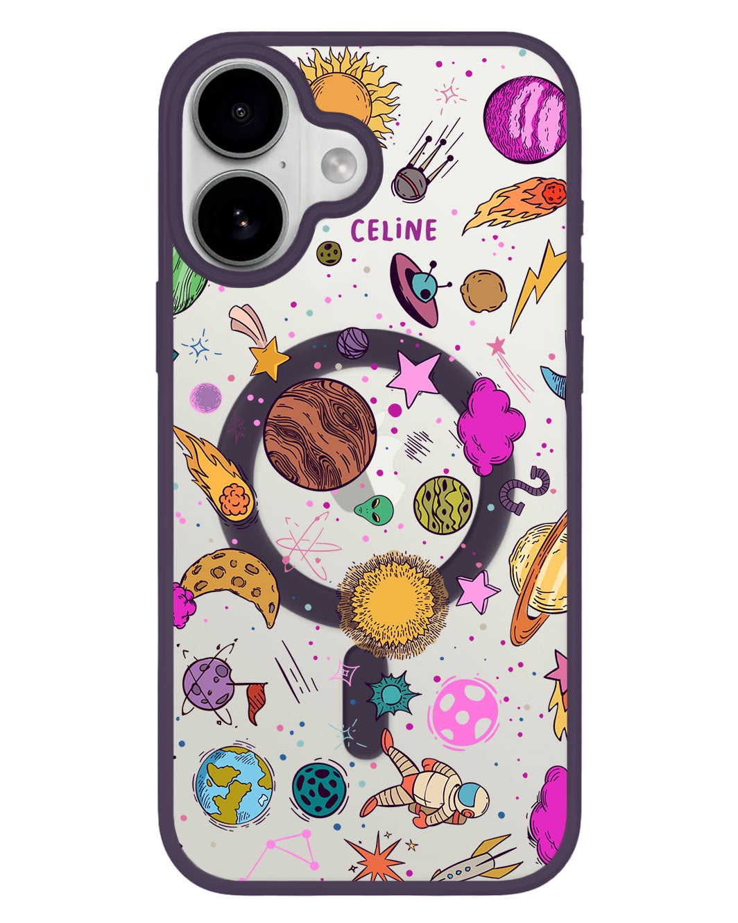 iPhone Premium Impact Case - Retro Space