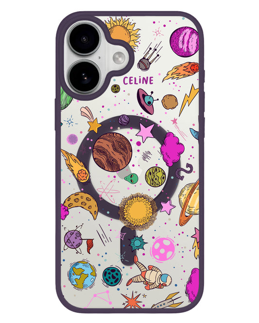 iPhone Premium Impact Case - Retro Space