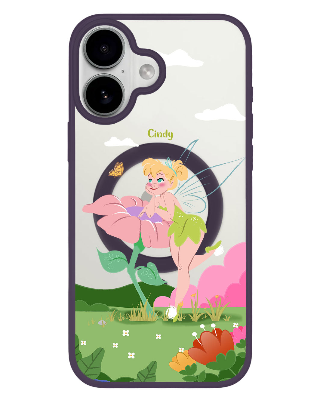 iPhone Premium Impact Case - Tinkerbell Flower