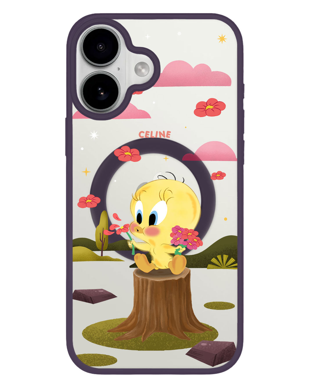 iPhone Premium Impact Case - Tweety Flower