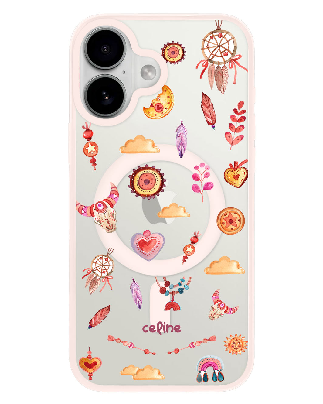 iPhone Premium Impact Case - Boho Red