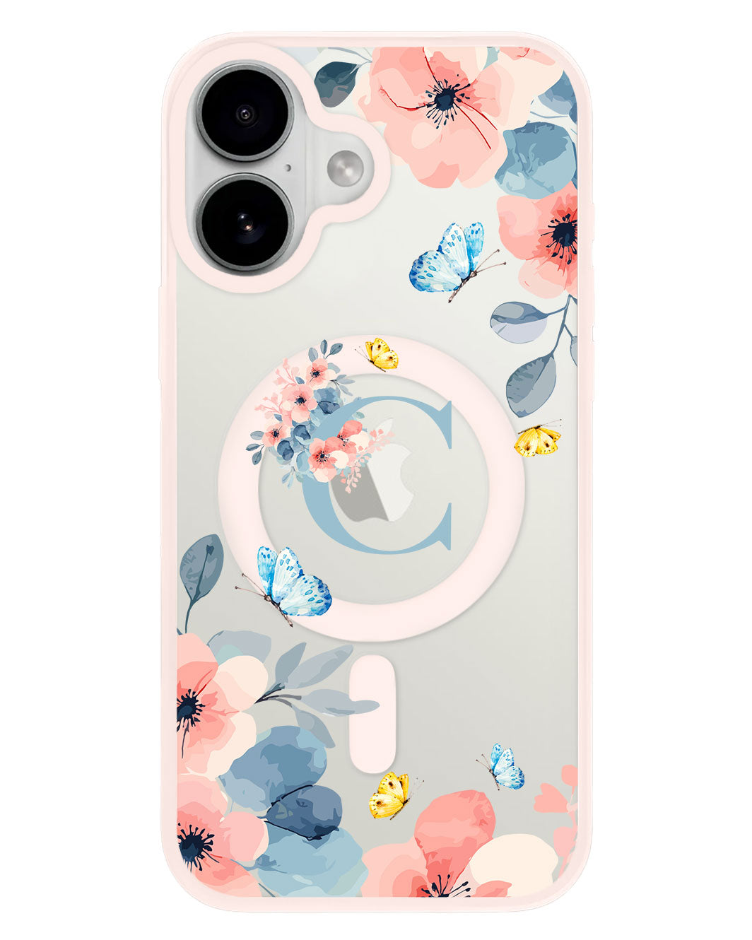 iPhone Premium Impact Case - Flower Blue