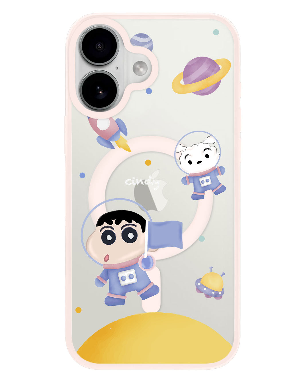 iPhone Premium Impact Case - Shinchan in the Moon