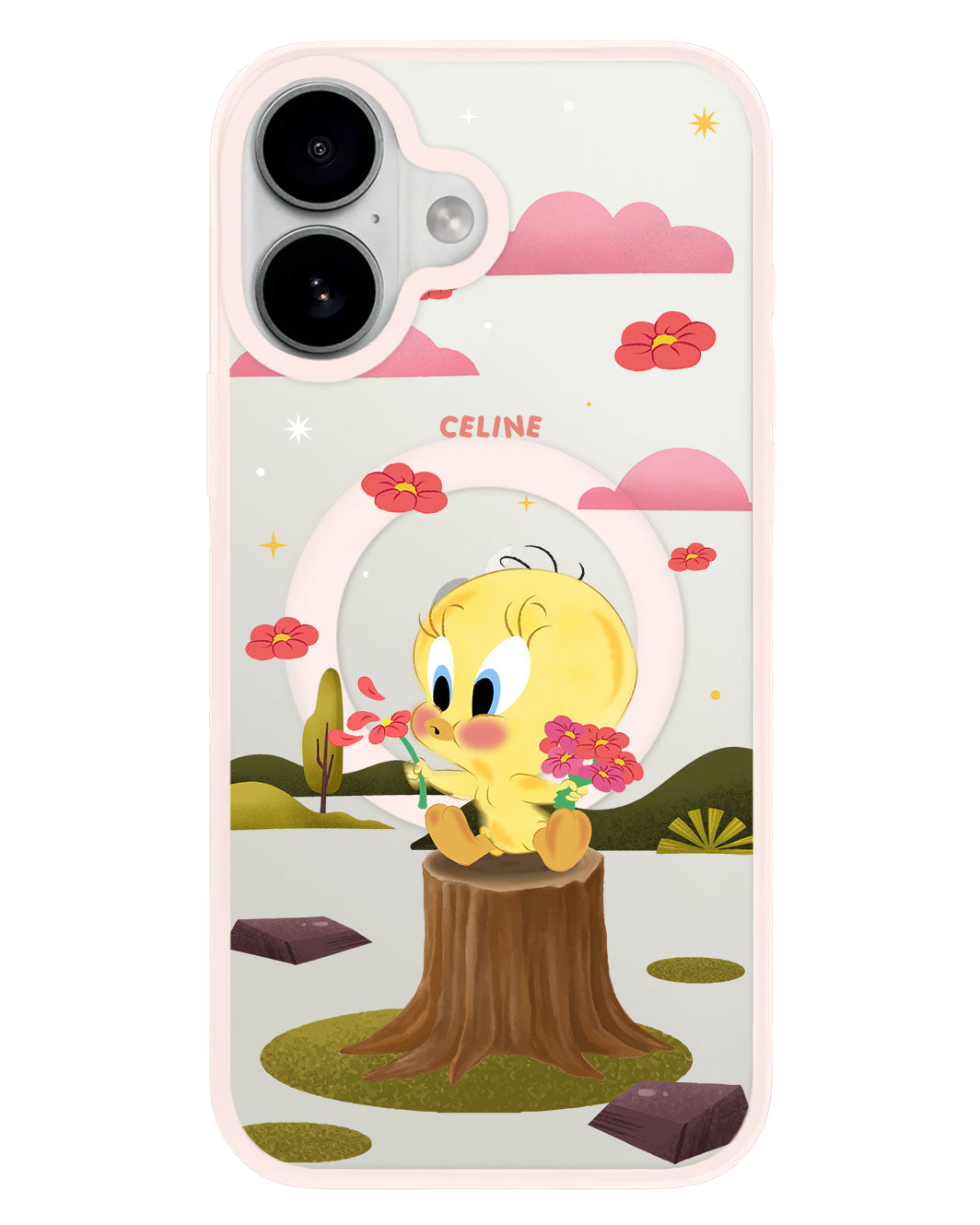 iPhone Premium Impact Case - Tweety Flower