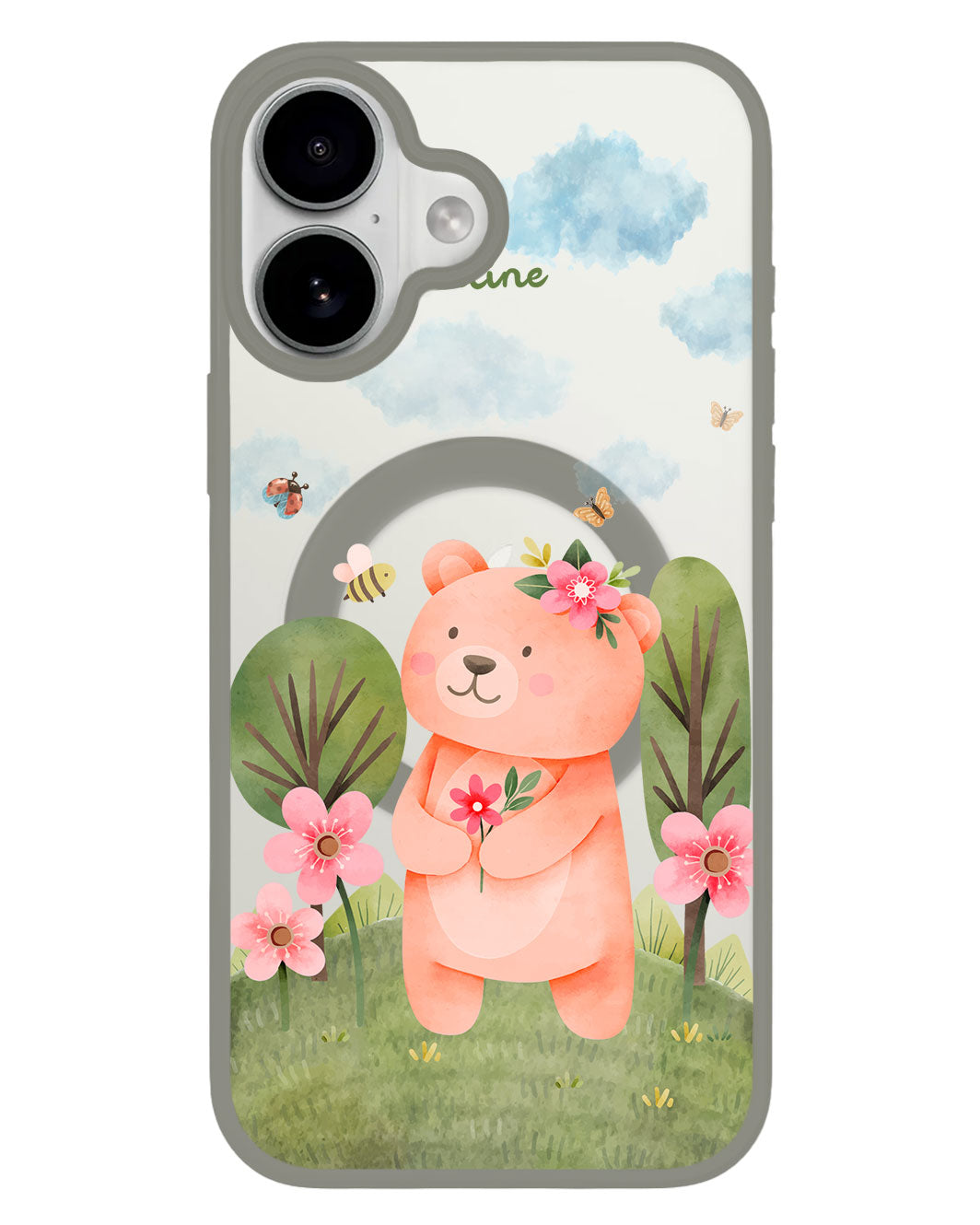 iPhone Premium Impact Case - Bear in Spring