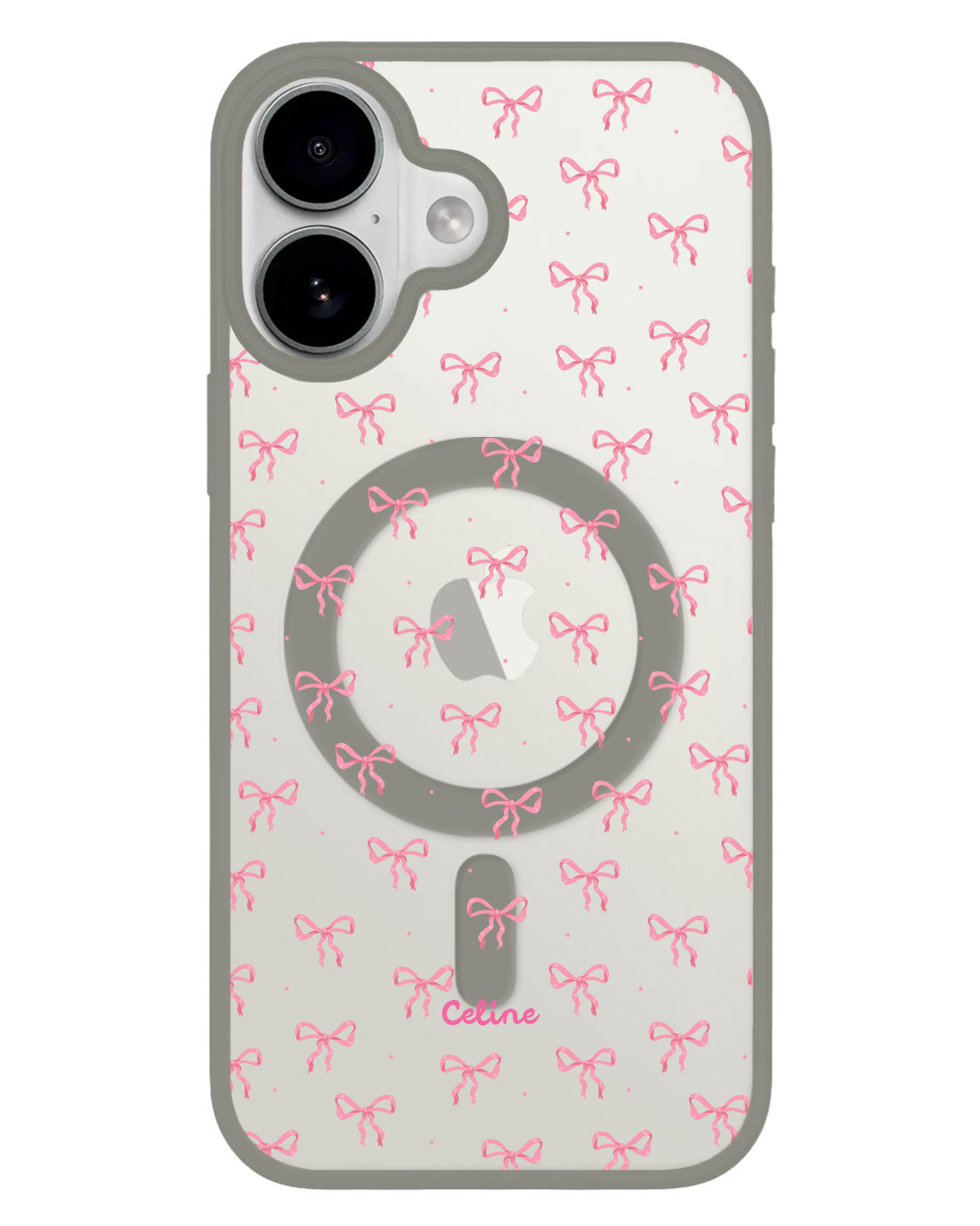 iPhone Premium Impact Case - Coquette Pink Ribbon