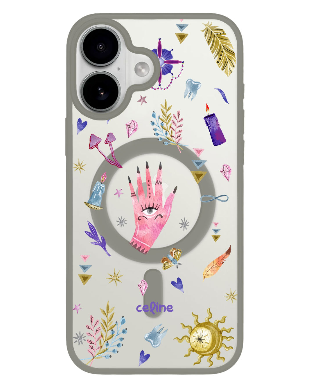 iPhone Premium Impact Case - Purple Boho