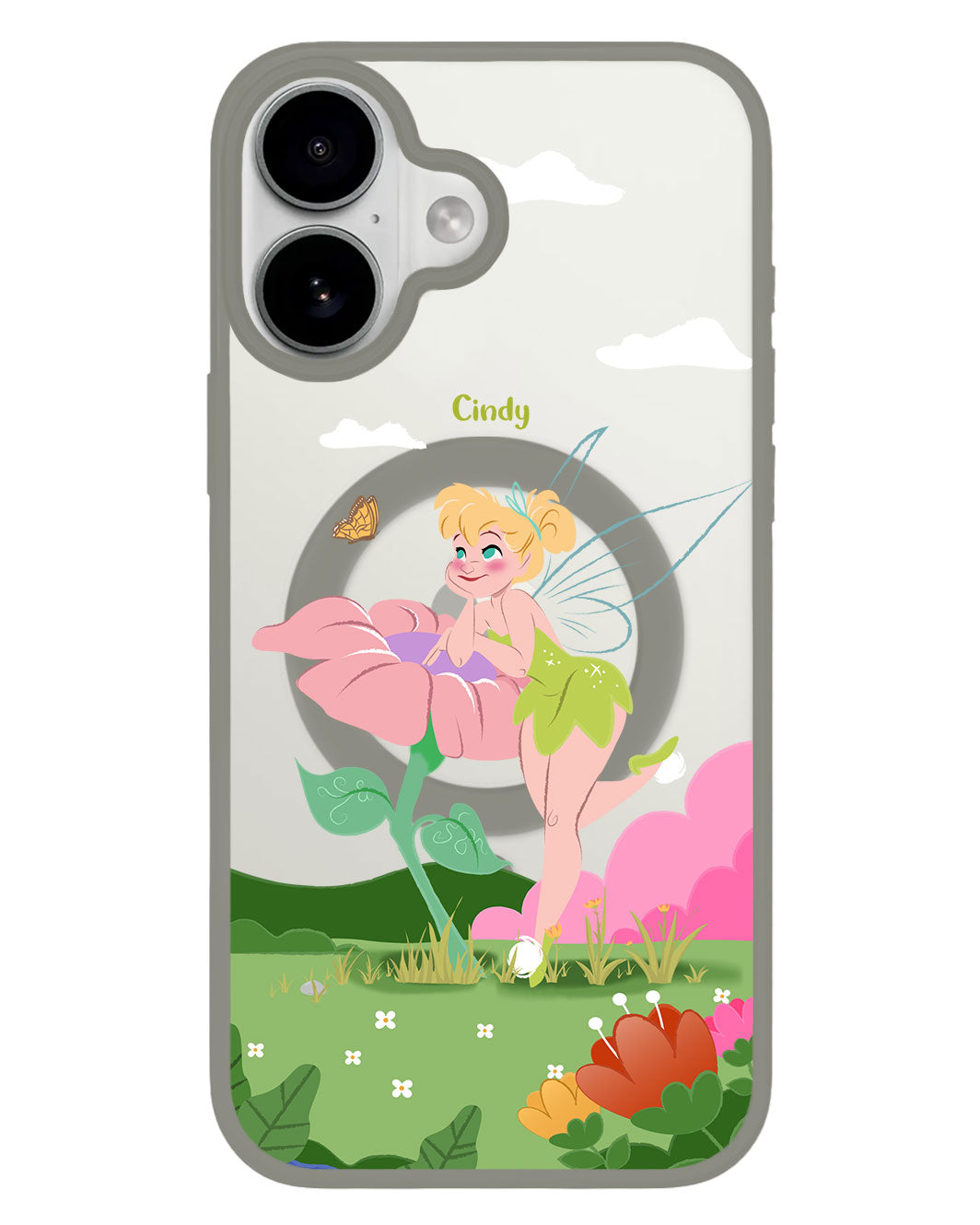 iPhone Premium Impact Case - Tinkerbell Flower