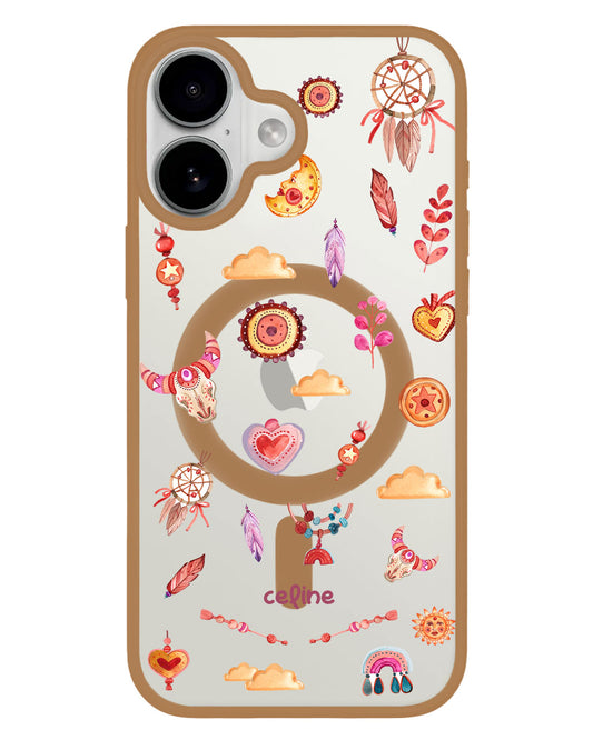 iPhone Premium Impact Case - Boho Red