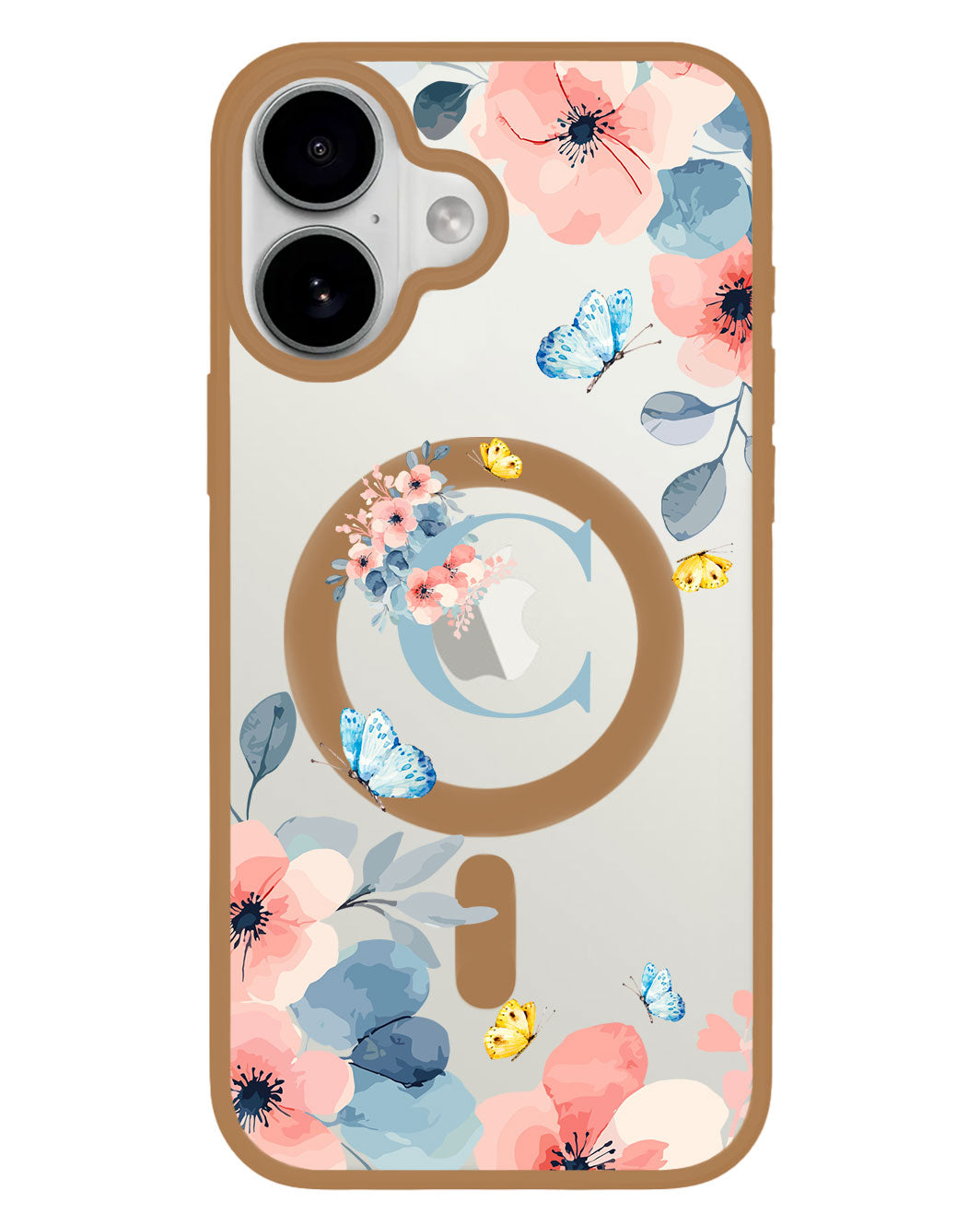 iPhone Premium Impact Case - Flower Blue