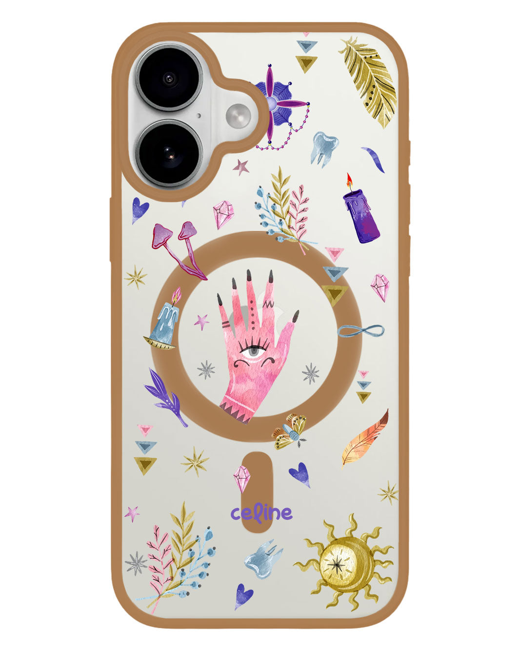iPhone Premium Impact Case - Purple Boho