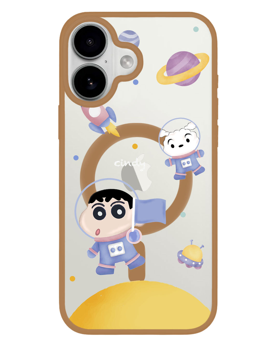 iPhone Premium Impact Case - Shinchan in the Moon