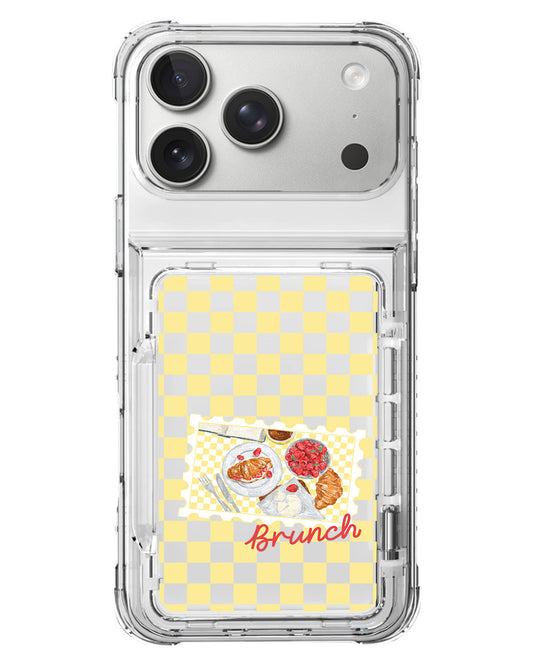 iPhone Crystal Wallet Standing Case - Brunch Date