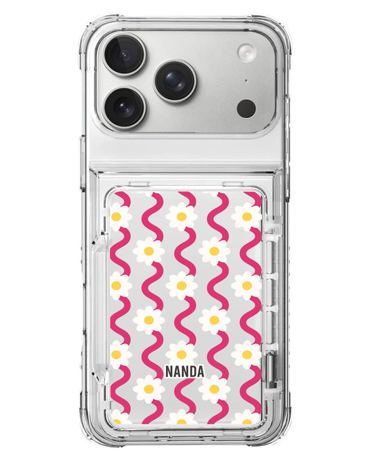 iPhone Crystal Wallet Standing Case - Daisy Disco