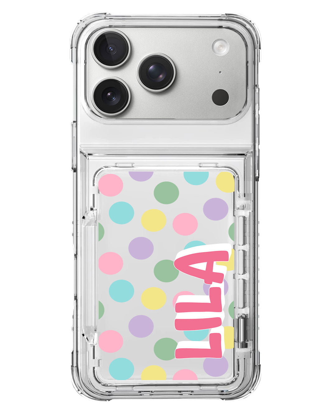 iPhone Crystal Wallet Standing Case - Dotty Delight