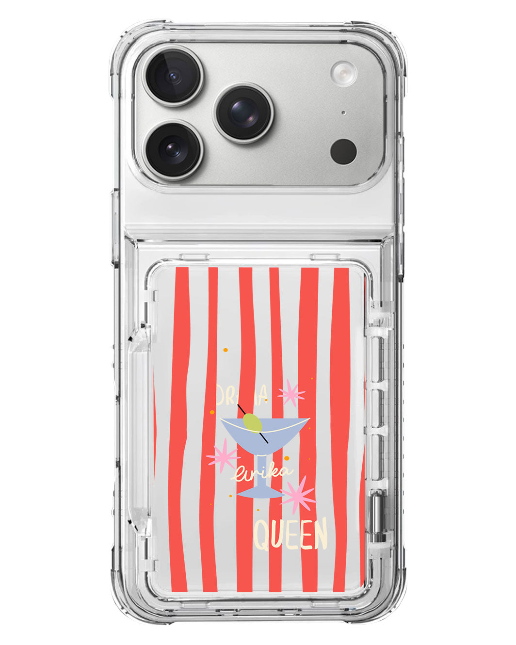 iPhone Crystal Wallet Standing Case - Drama Queen