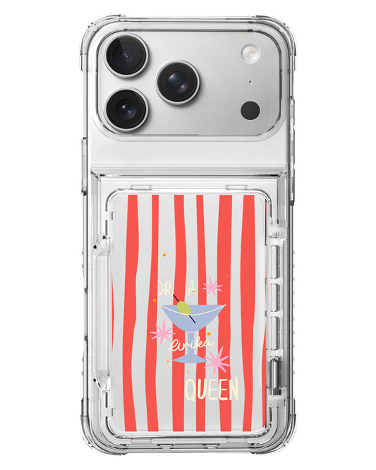 iPhone Crystal Wallet Standing Case - Drama Queen