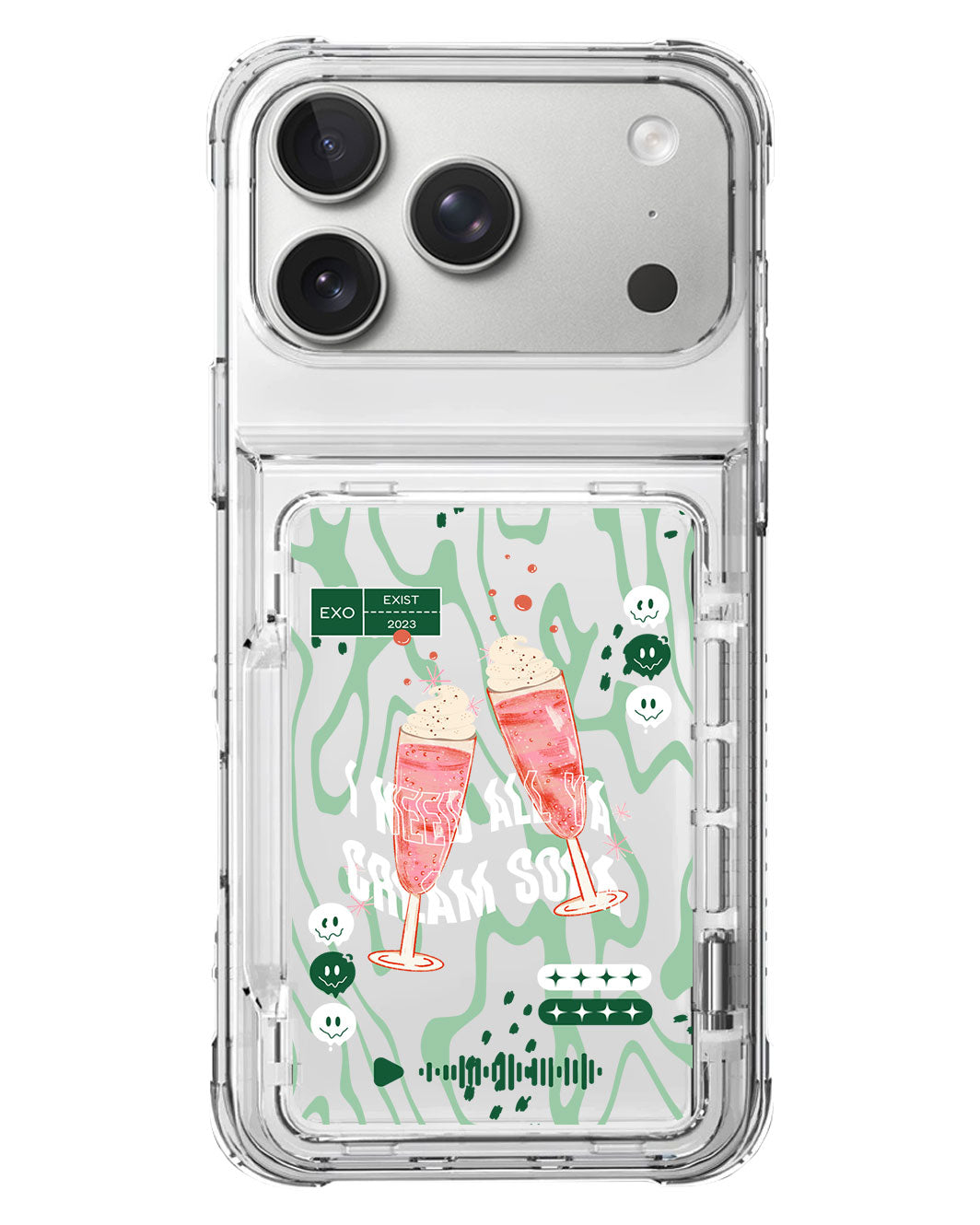 iPhone Crystal Wallet Standing Case - EXO 1