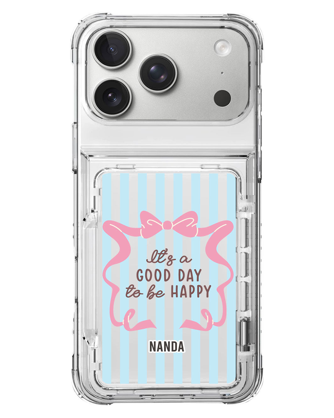 iPhone Crystal Wallet Standing Case - Good Day Energy