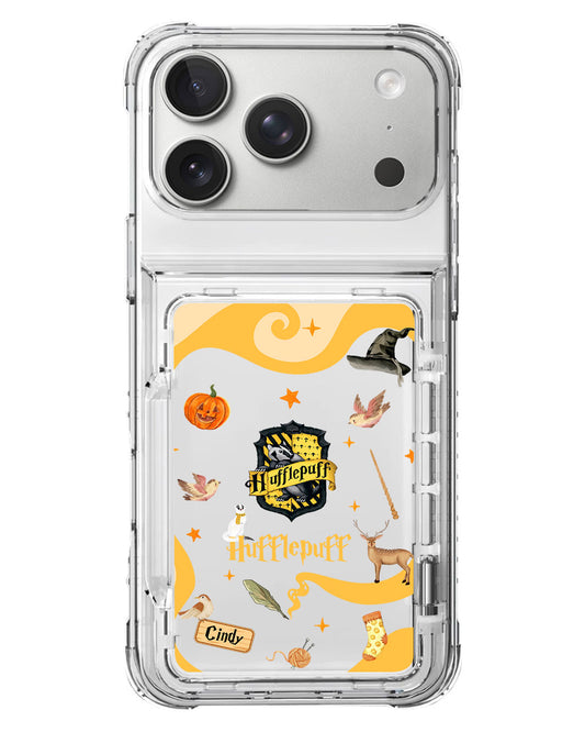 iPhone Crystal Wallet Standing Case - Hufflepuff