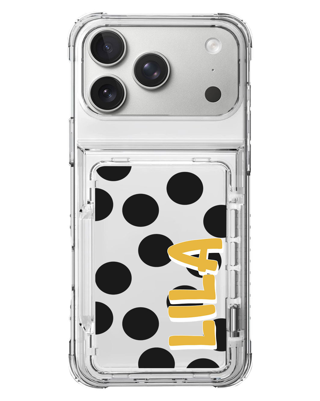 iPhone Crystal Wallet Standing Case - Ladybug Love