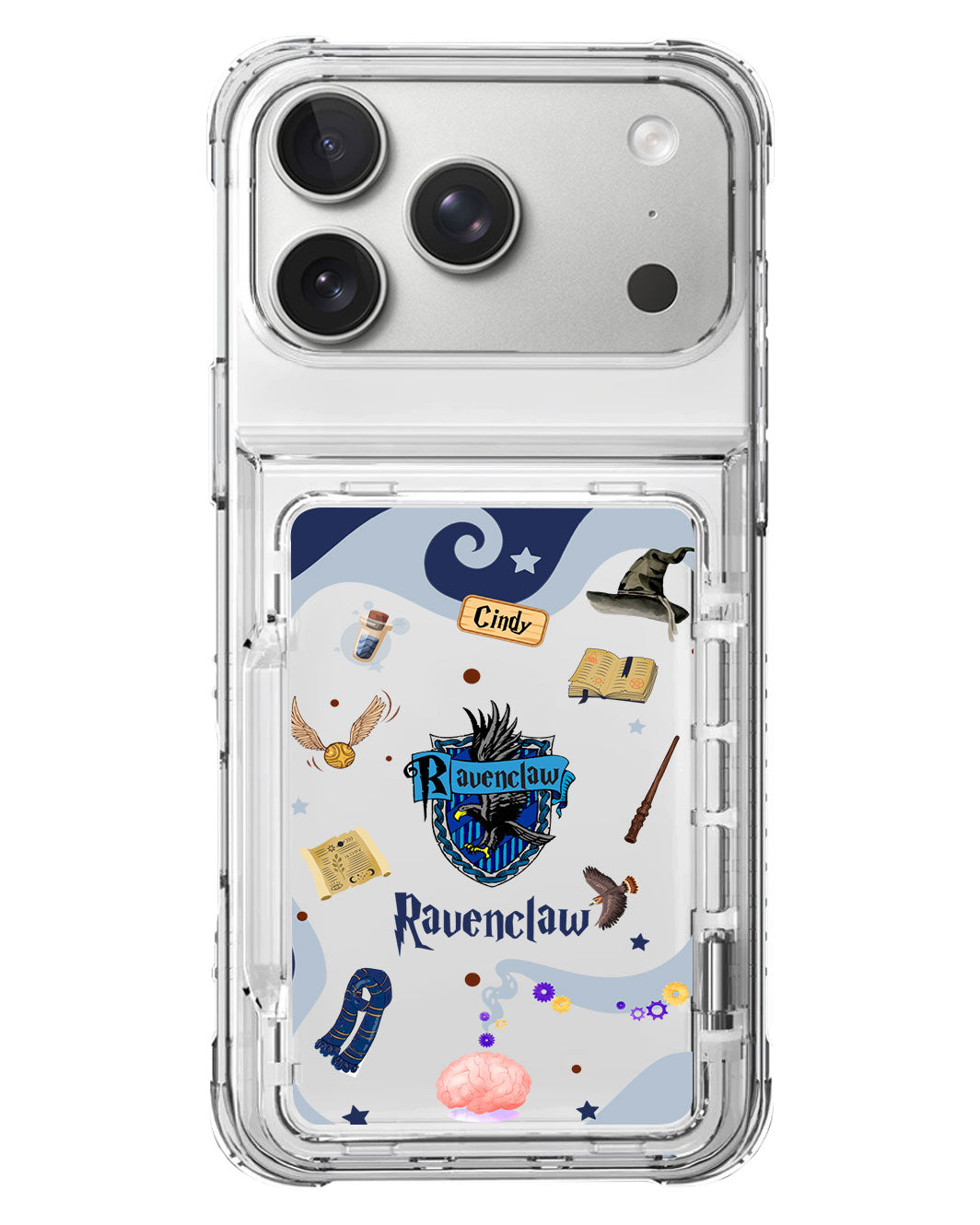 iPhone Crystal Wallet Standing Case - Ravenclaw