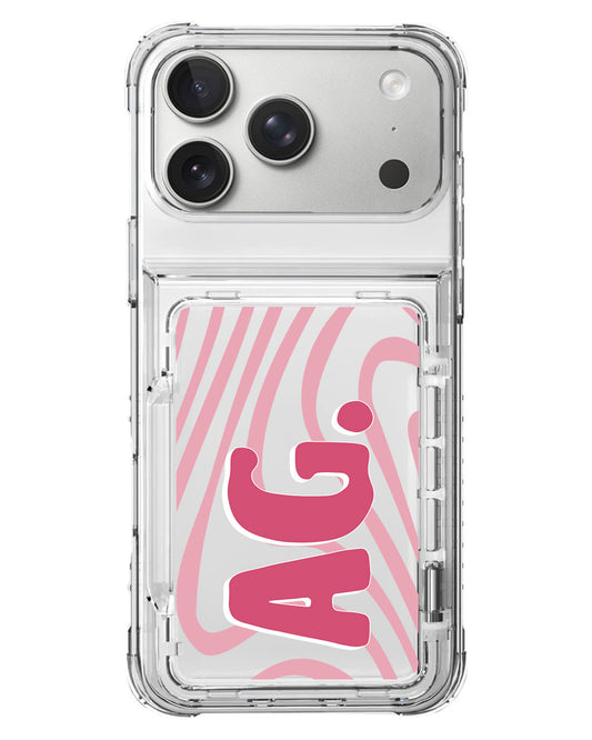 iPhone Crystal Wallet Standing Case - Red Velvet