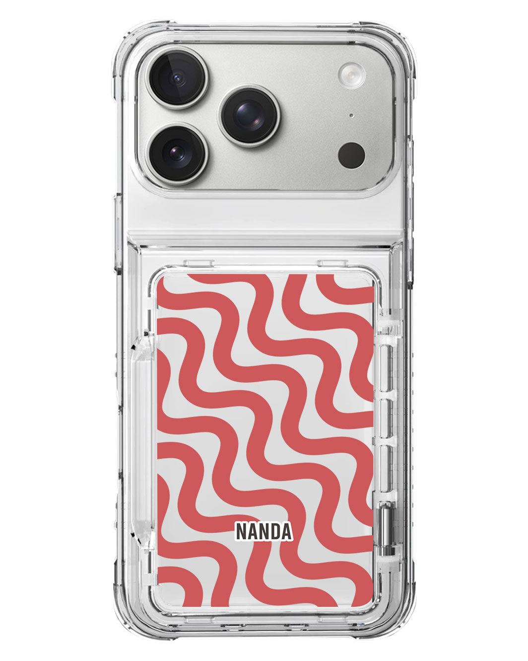 iPhone Crystal Wallet Standing Case - Scarlet Groove