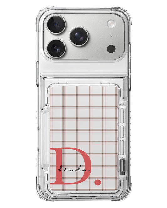 iPhone Crystal Wallet Standing Case - Soft Academia