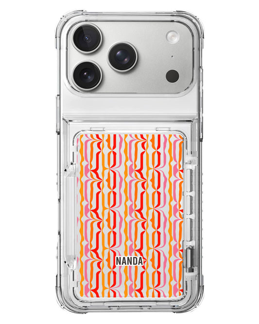 iPhone Crystal Wallet Standing Case - Sunset Groove