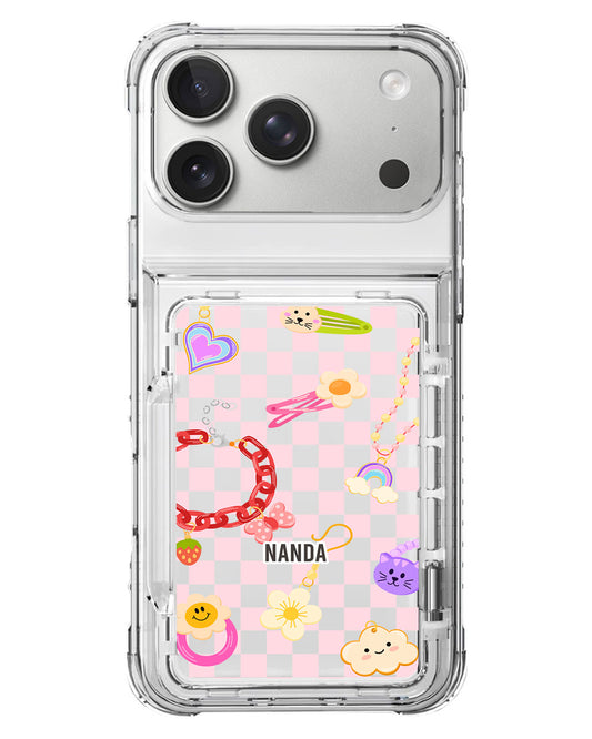 iPhone Crystal Wallet Standing Case - Sweet Trinkets
